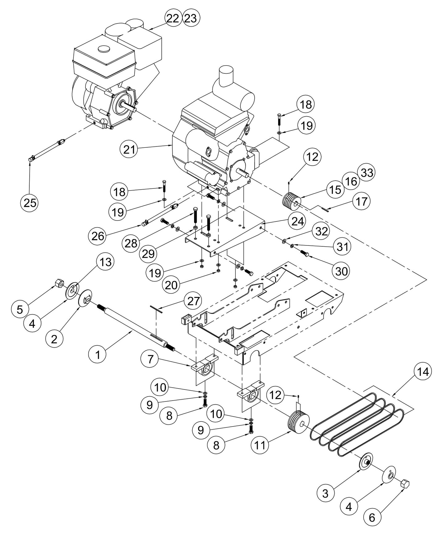Blade Shaft And Engine Group Parts By Norton Clipper