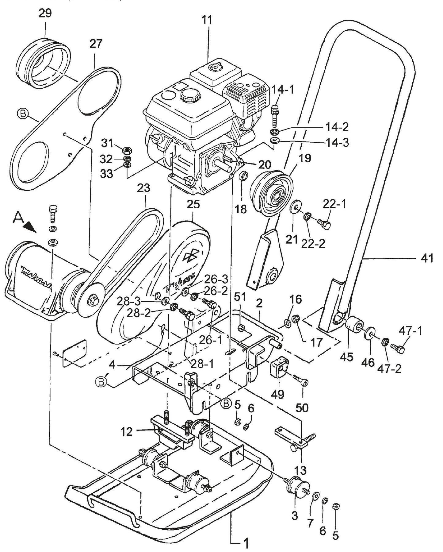 MVC70H/HW Main Body (New Style) Assembly Parts