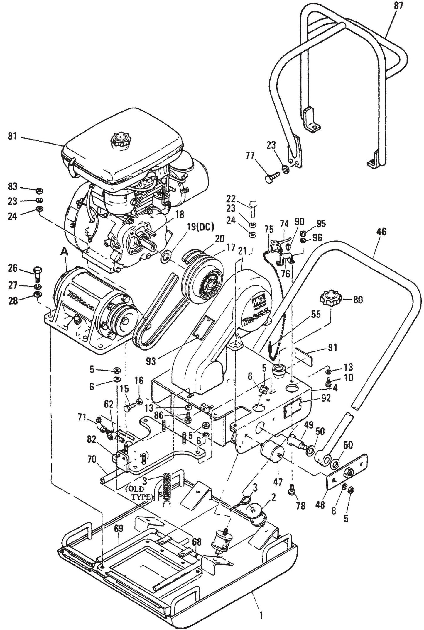 MVC90H Body Assembly Parts
