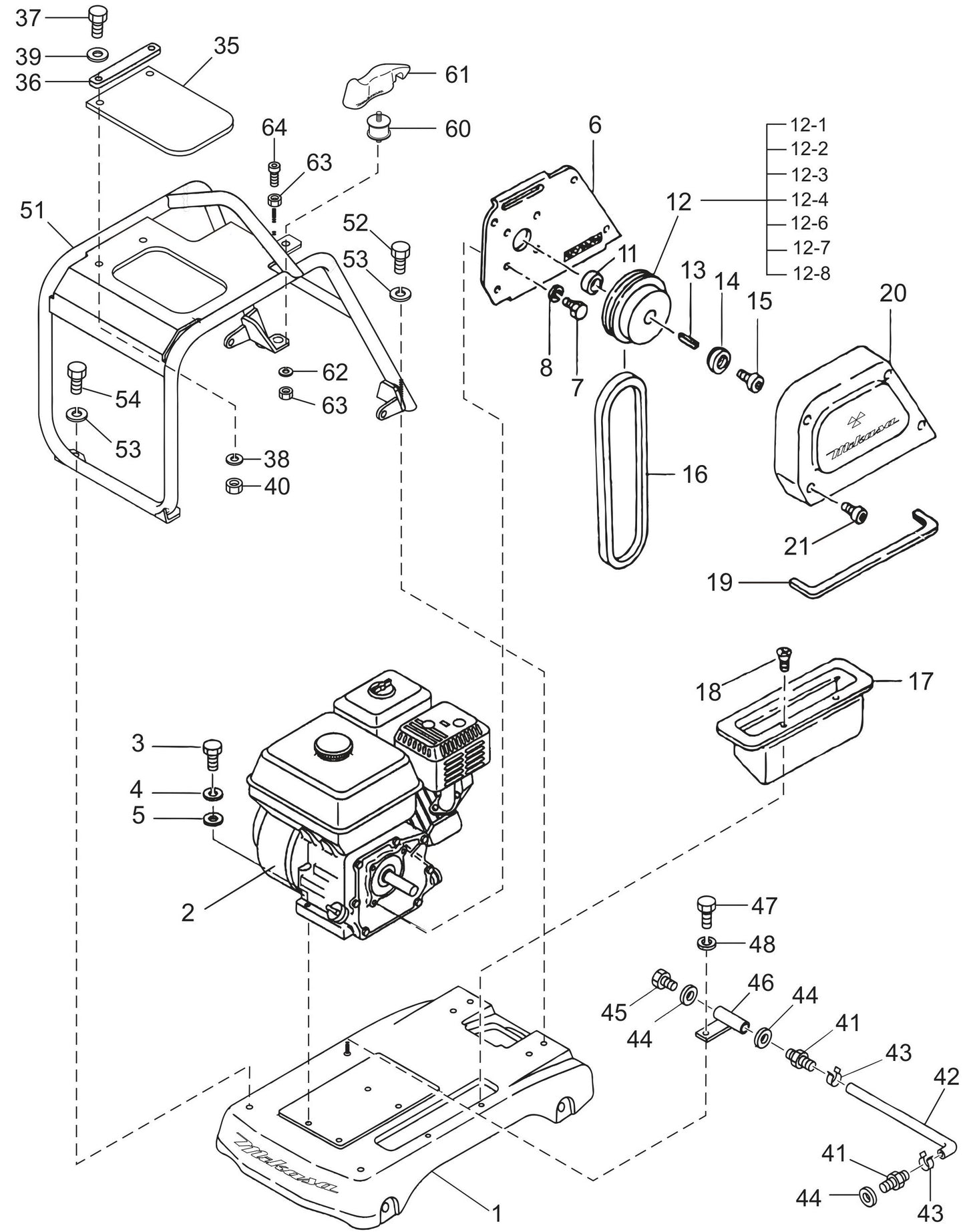 MVH120VGH Body Assembly Parts
