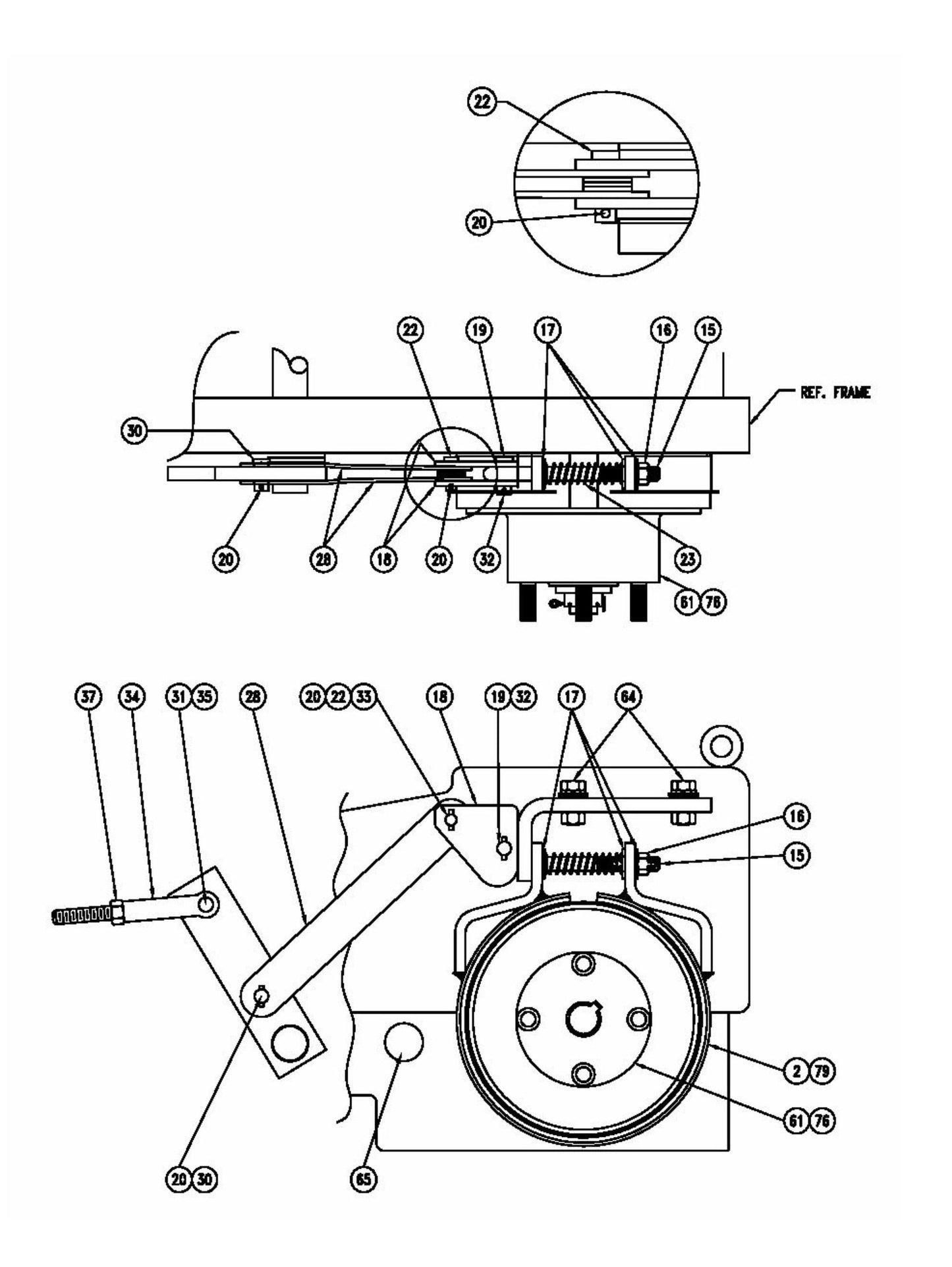 MB-16 Brake System Diagram 2 Parts By Miller Curber
