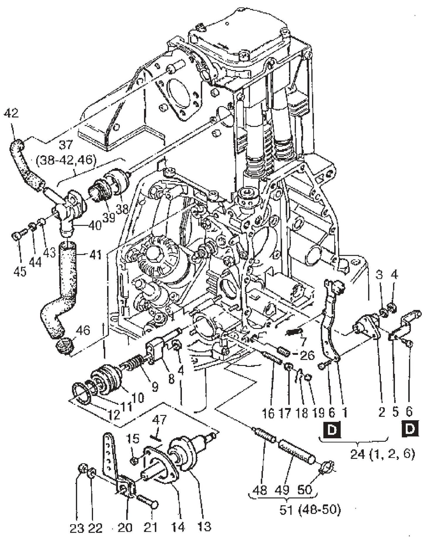 MVH502DSB HATZ 1D81S Engine Breather Assembly Parts