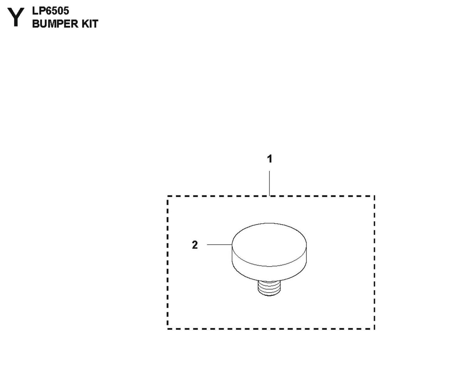 Bumper Kit Parts For LP 6505 Walk Behind Roller By Husqvarna