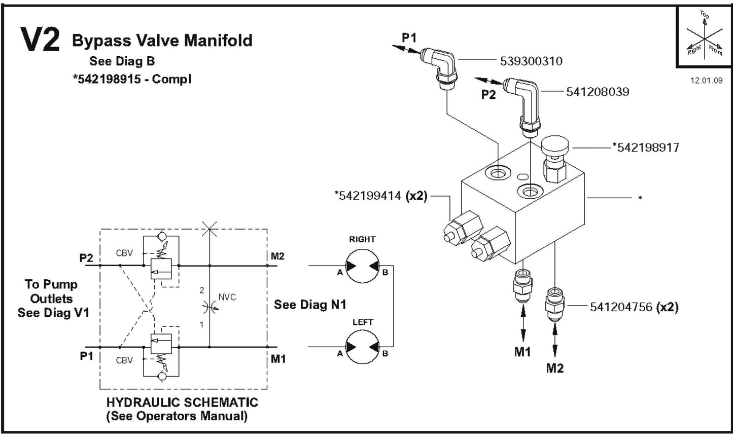 Bypass Valve Manifold Parts For FS6800D By Husqvarna