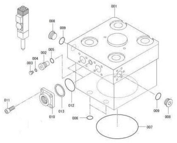 Back Head Parts for Fx800QtV