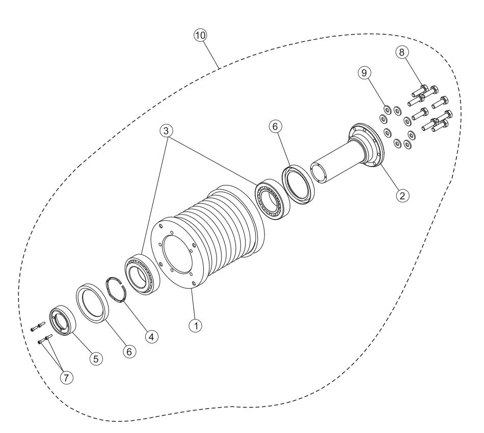 Drive Pulley Assembly Parts-PS706016, PS706020, PS706026, PS706030, PS706036 DEUTZ BF3L2011 DIESEL ENGINE