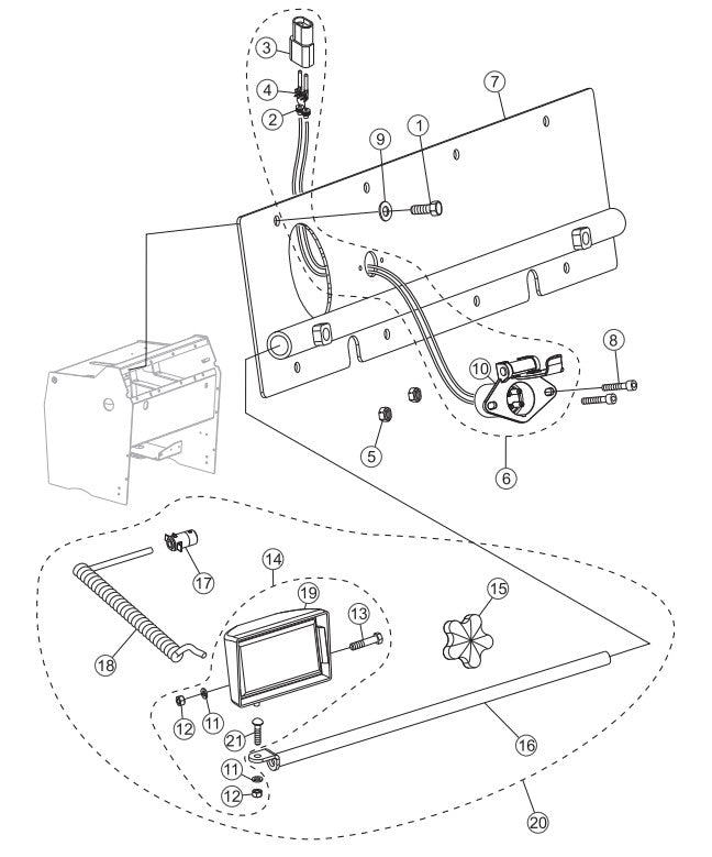 Light Connector/Dash Access Assembly Parts-PS706016, PS706020, PS706026, PS706030, PS706036 DEUTZ BF3L2011 DIESEL ENGINE