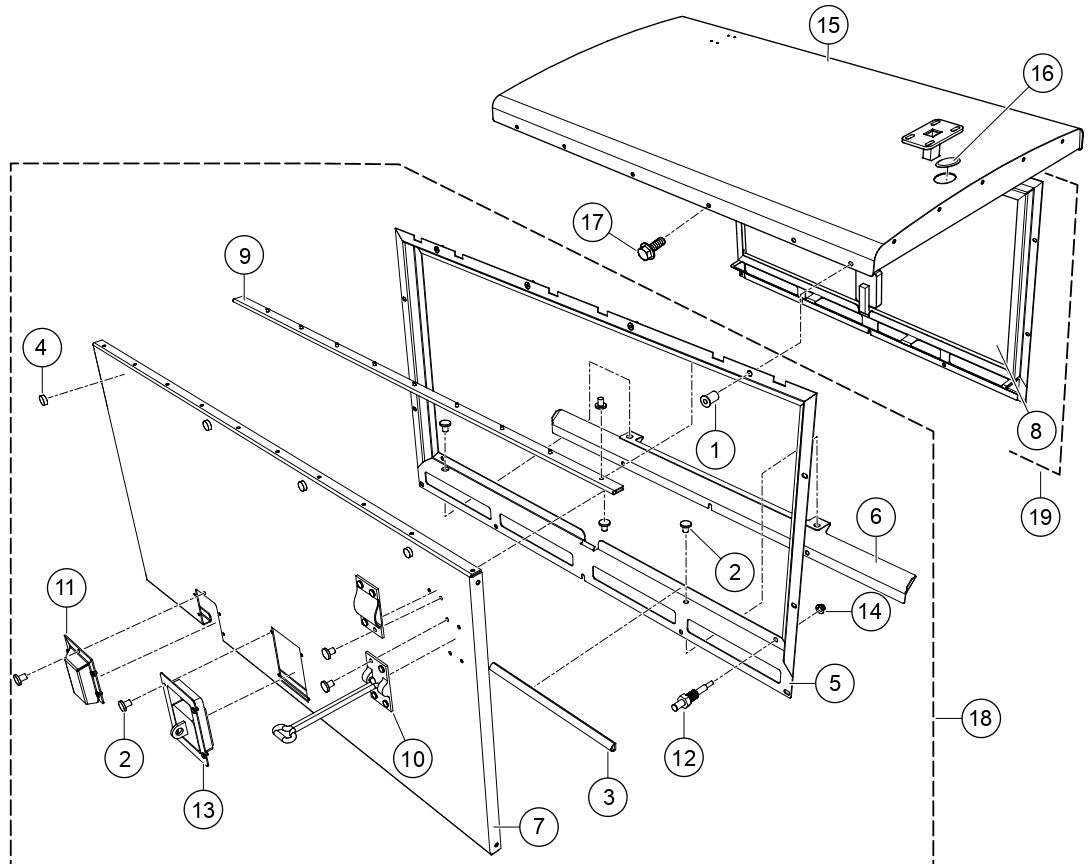 Cabinet Assembly Parts For LT6KV Light Tower By Multiquip