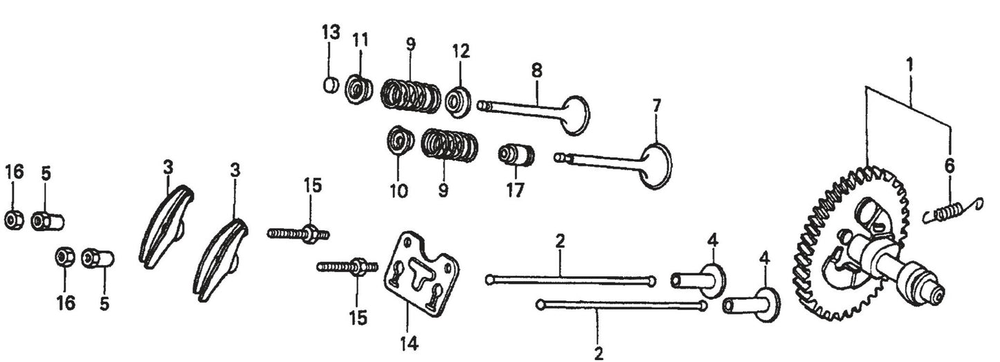 Honda GX390K1QWT2 Engine Camshaft Assembly Parts For SP2 13H20 S13H20 S20H20 By Multiquip
