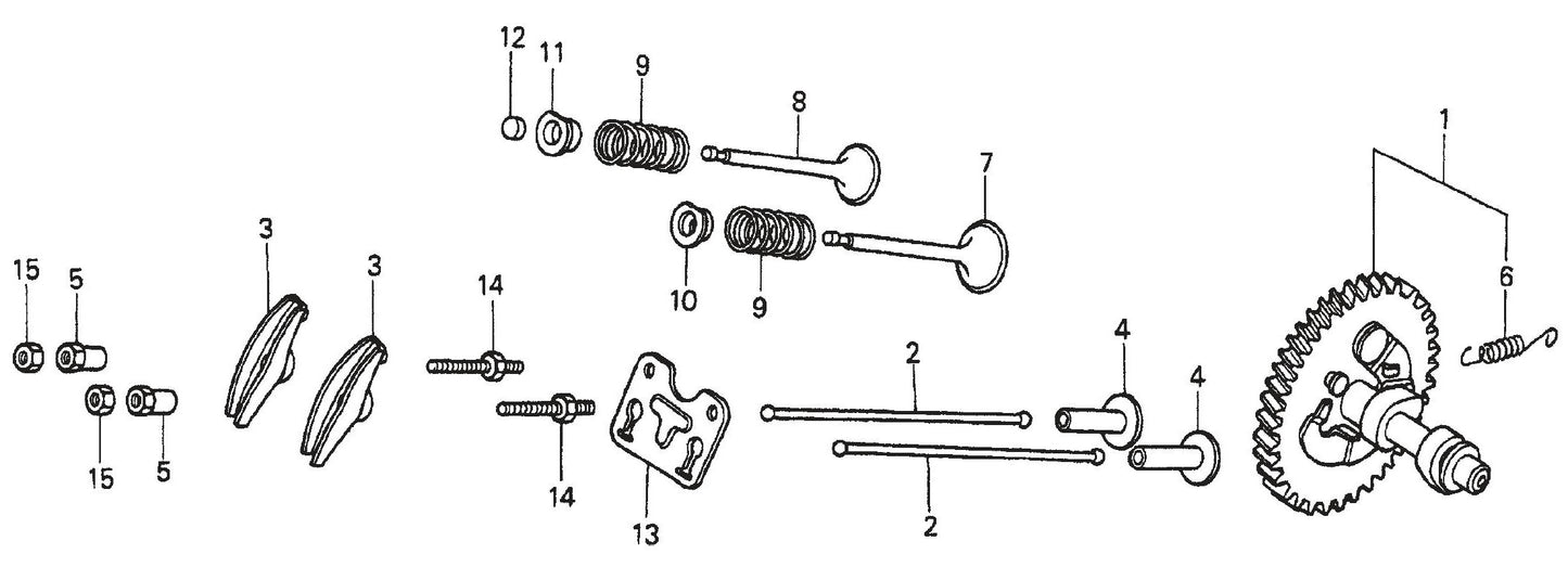 QP301TH HONDA GX240K1PA2 ENGINE Camshaft Assembly Parts By Multiquip