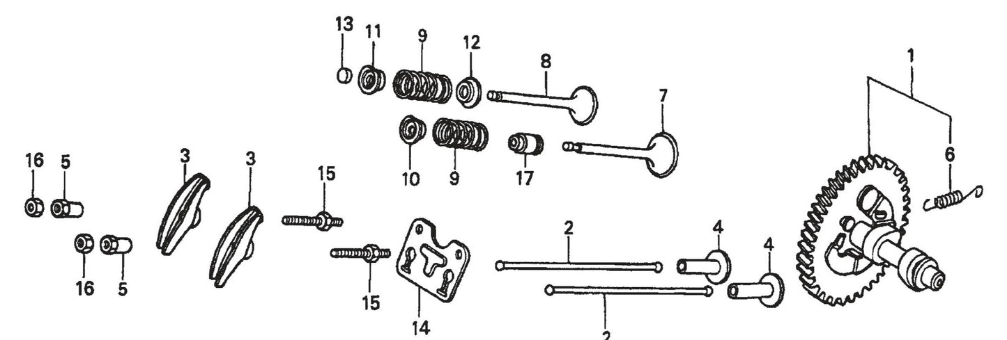 Honda GX390K1QWT2 Engine Camshaft Assembly Parts For SP2 CE13H20 SCE13H20 SCE20H20 By Multiquip