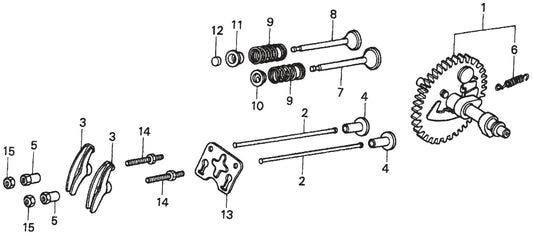 MQ MQD305 / MQD306 / MQD306HA HONDA GX120K1QX2 ENGINE Camshaft Assembly Parts By Multiquip