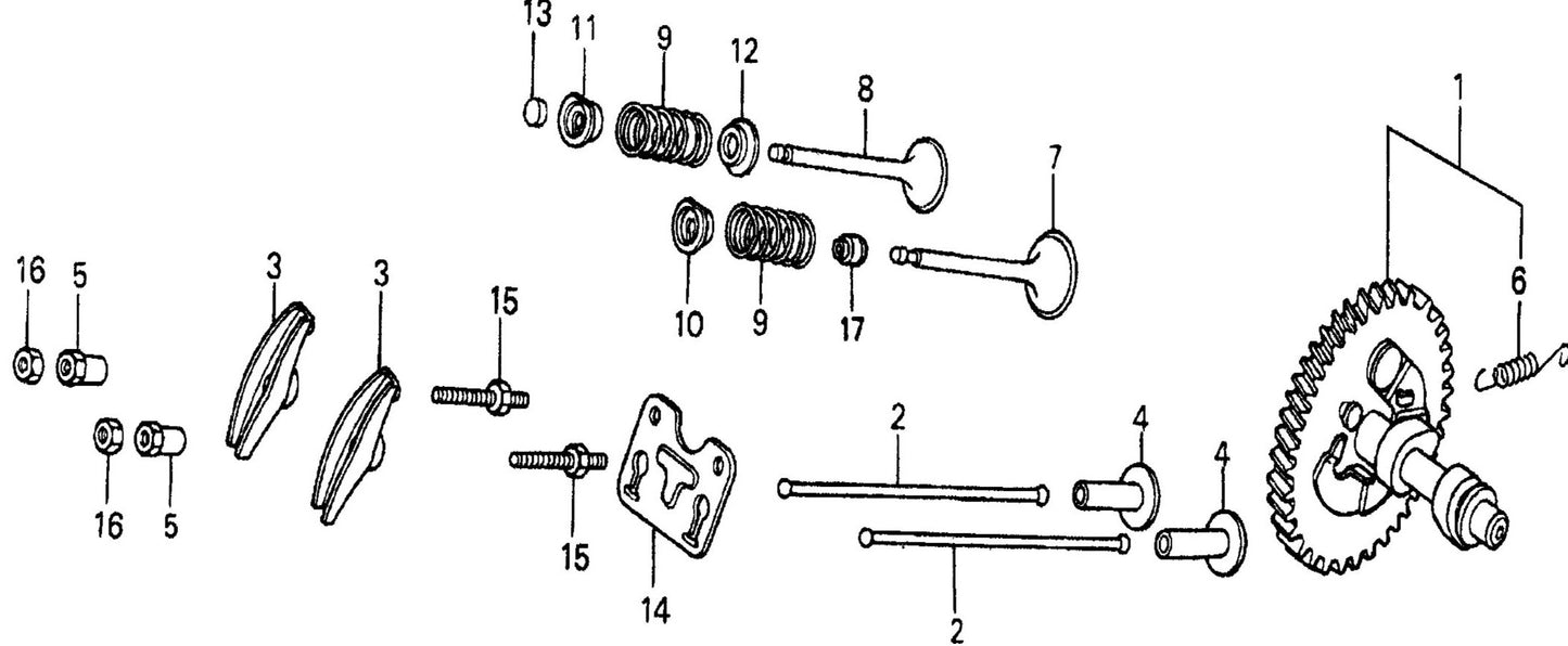 QP40TH HONDA GX340K1QA2 Engine camshaft Assembly Parts By Multiquip