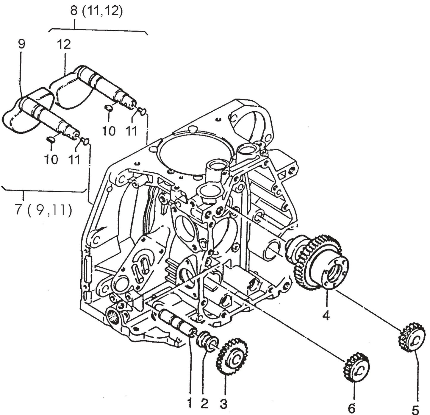 MVH502DSB HATZ 1D81S Engine Camshaft Assembly Parts