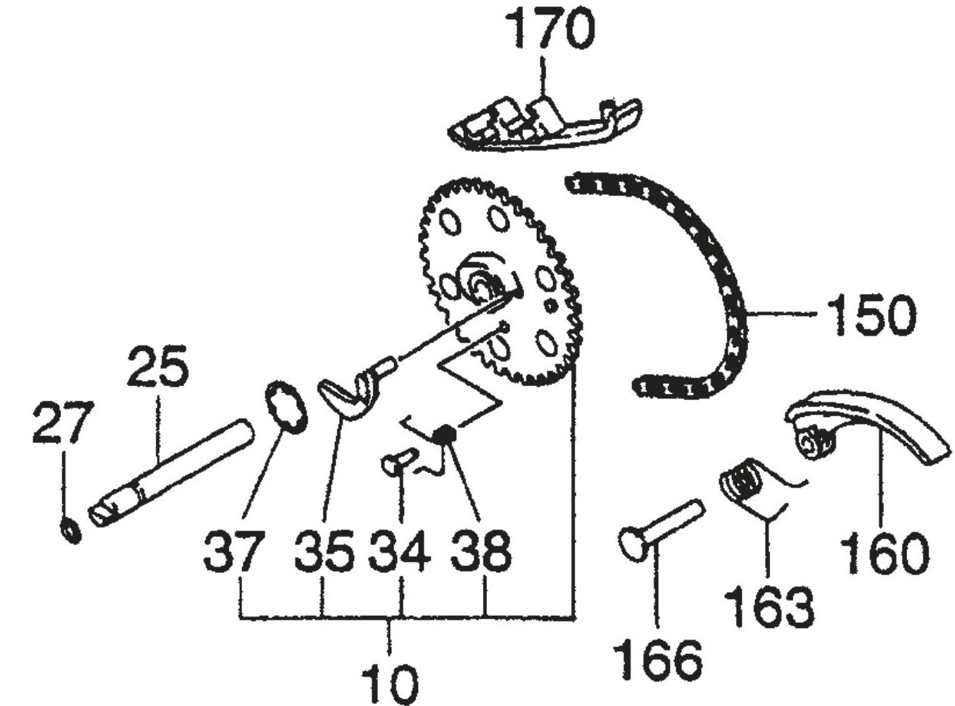 MQ QP2E ROBIN EX130D51111 ENGINE Camshaft Assembly Parts By Multiquip