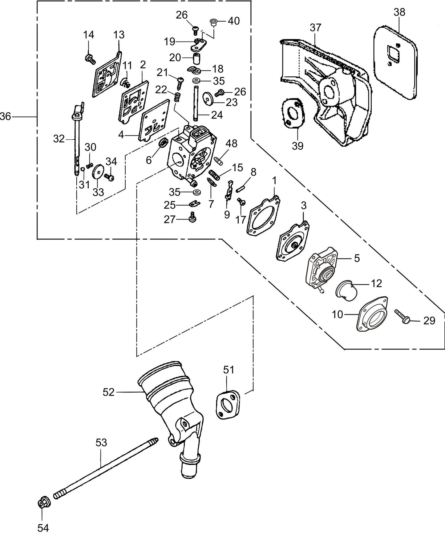 MTX80HDR Honda GX120RTKRBF Engine Carburetor Assembly Parts