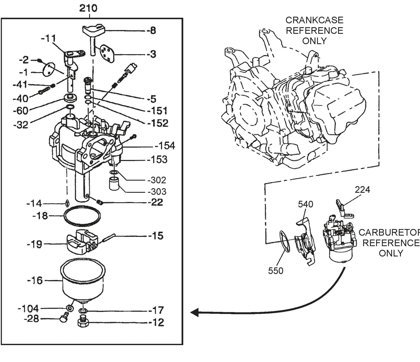 QP4TE ROBIN EX270D50220 Engine Carburetor Assembly Parts By Multiquip
