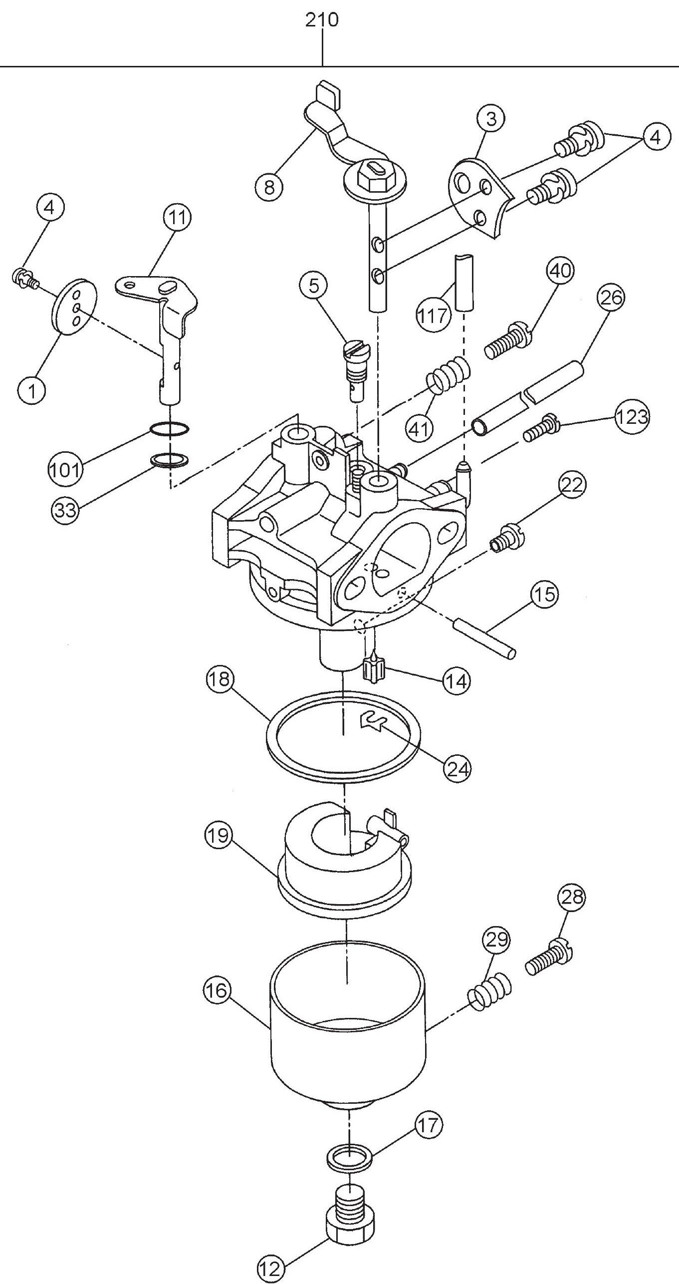 MT54F Robin EH09 Engine Carburetor Assembly Parts