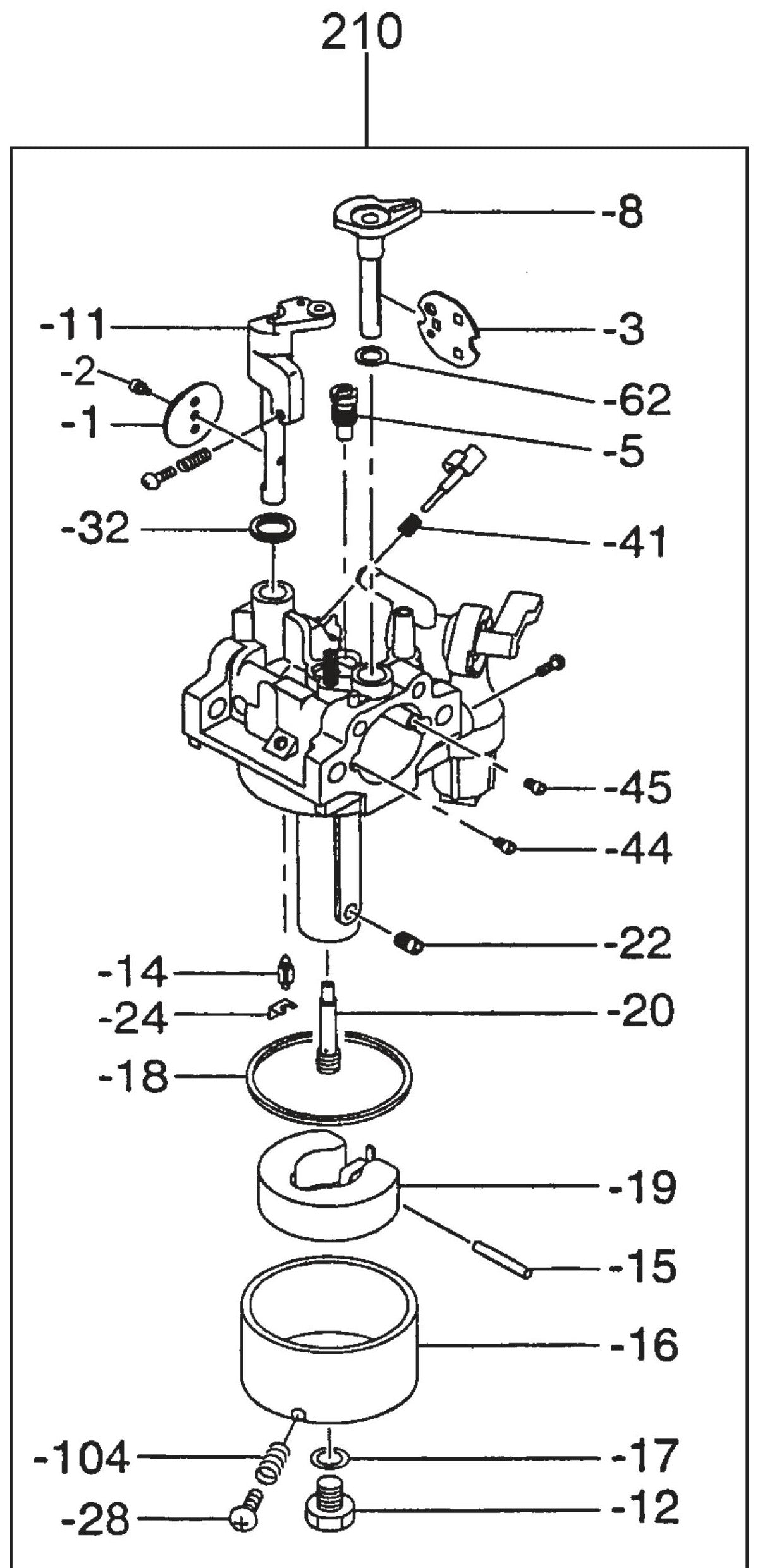 QP2TE ROBIN EX170D50021 Engine Carburetor Assembly Parts By Multiquip