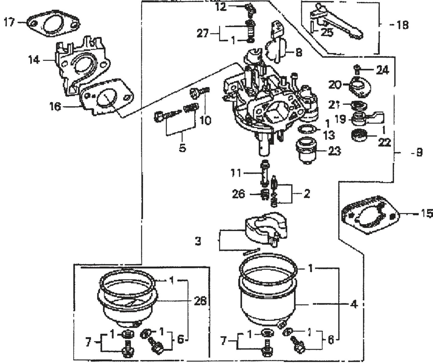 QP301TH HONDA GX240K1PA2 ENGINE Carburetor Assembly Parts By Multiquip
