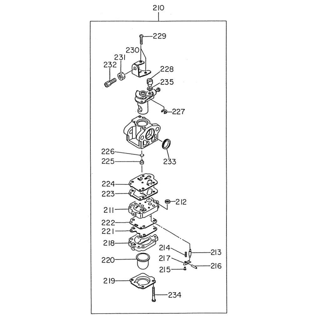 Carburetor Parts For WYC- 402BP Backpack Vibrator Motor By Husqvarna