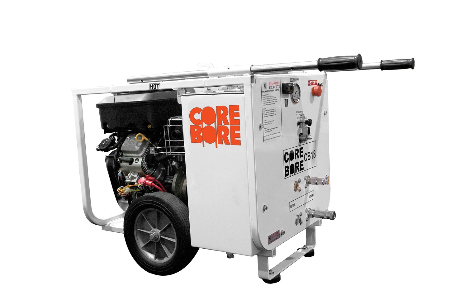3201654 Valve, Flow Control for CB18BV-XL Hydraulic Power Unit Core Cut by Diamond Products