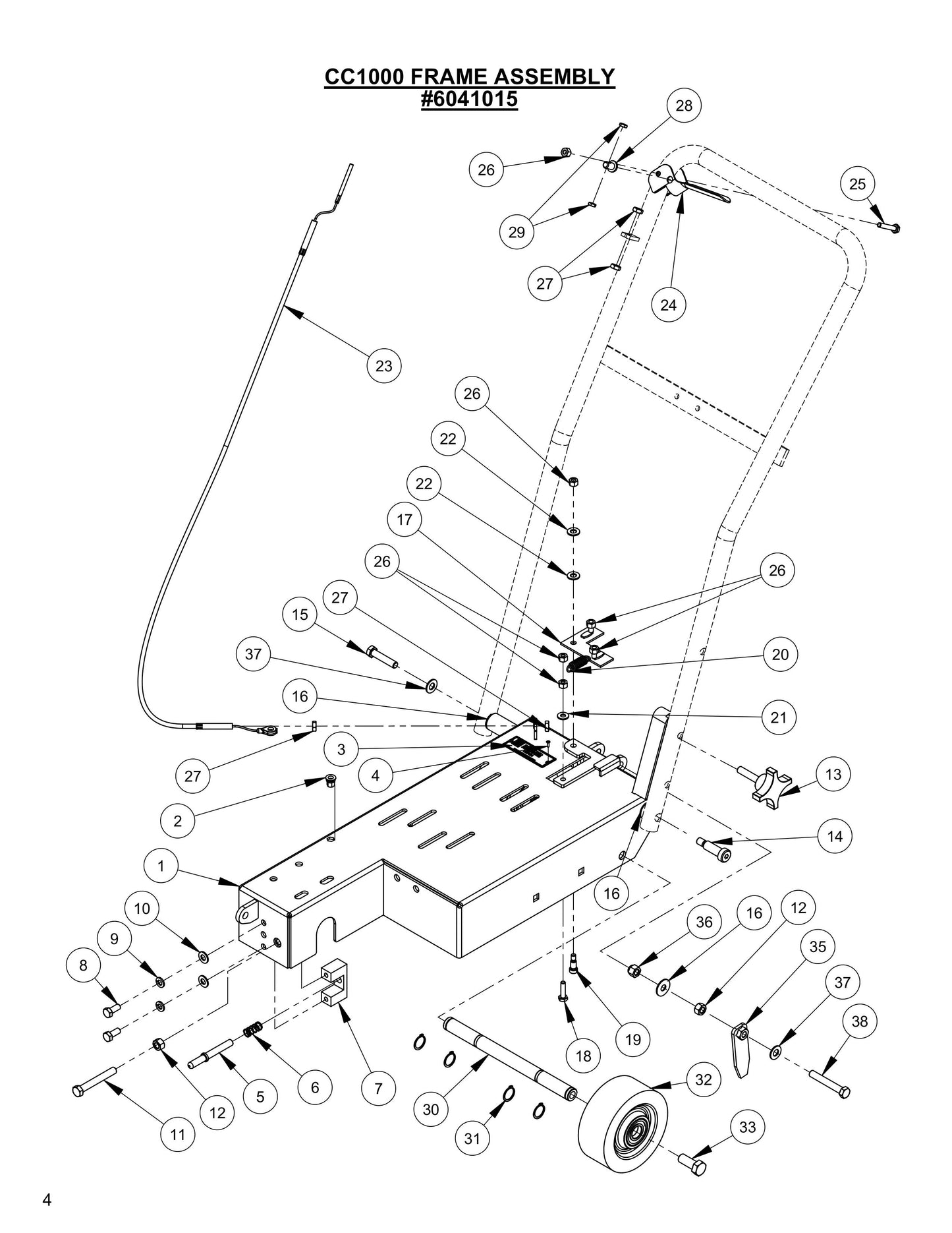 CC1000 Frame Assembly Parts