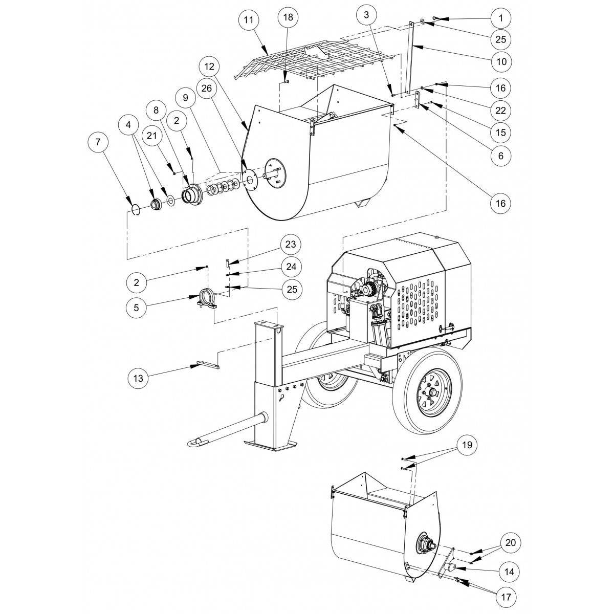 Drum Assembly Parts By MBW