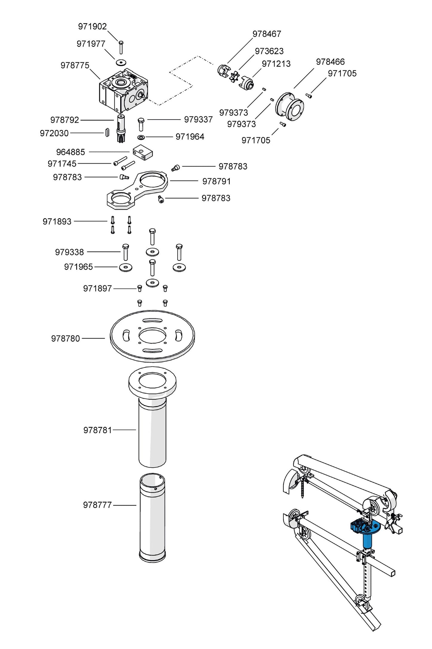 CCH25/CCE25 Breakdown Assembly-5 Parts