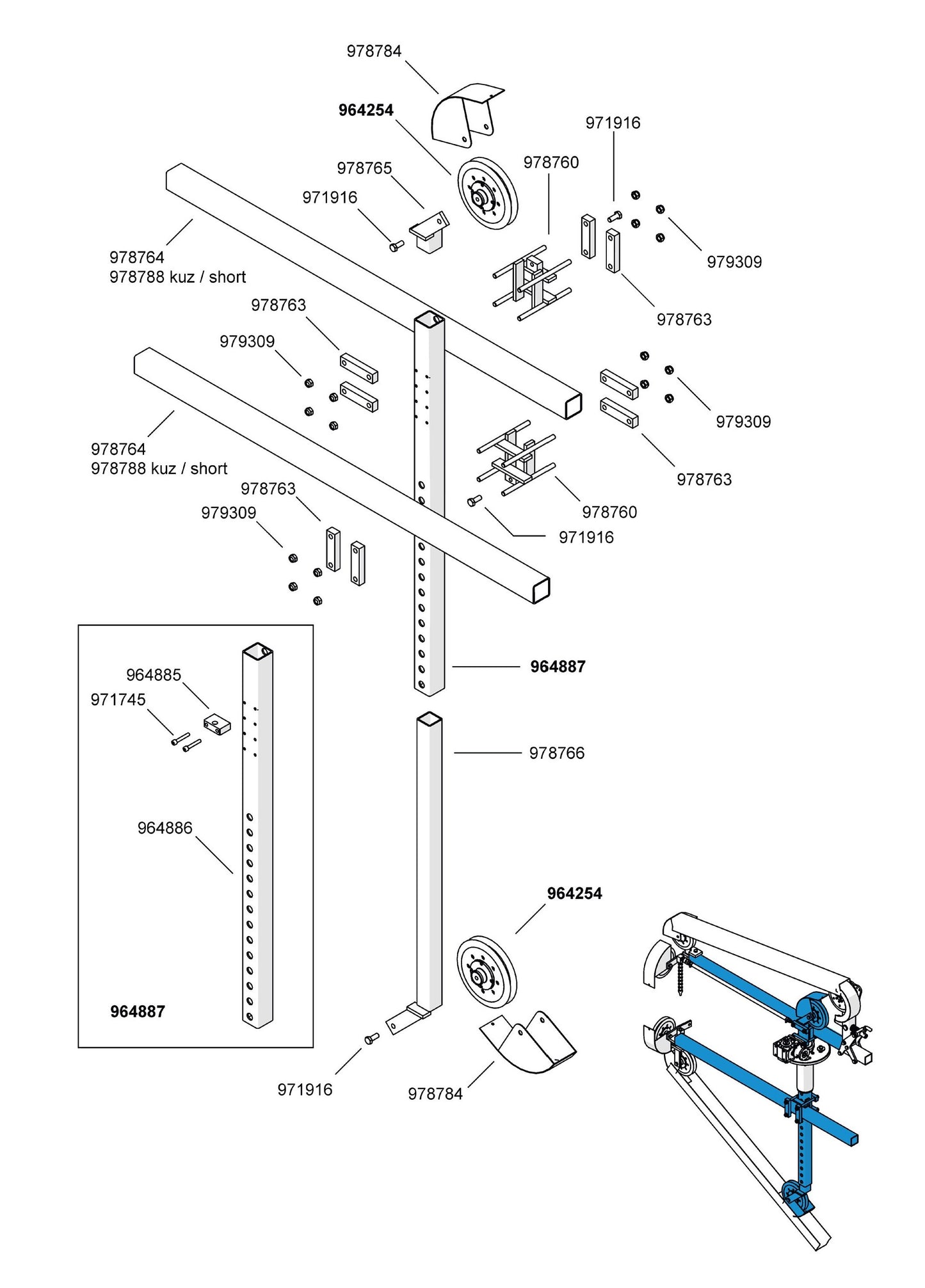 CCH25/CCE25 Breakdown Assembly-6 Parts