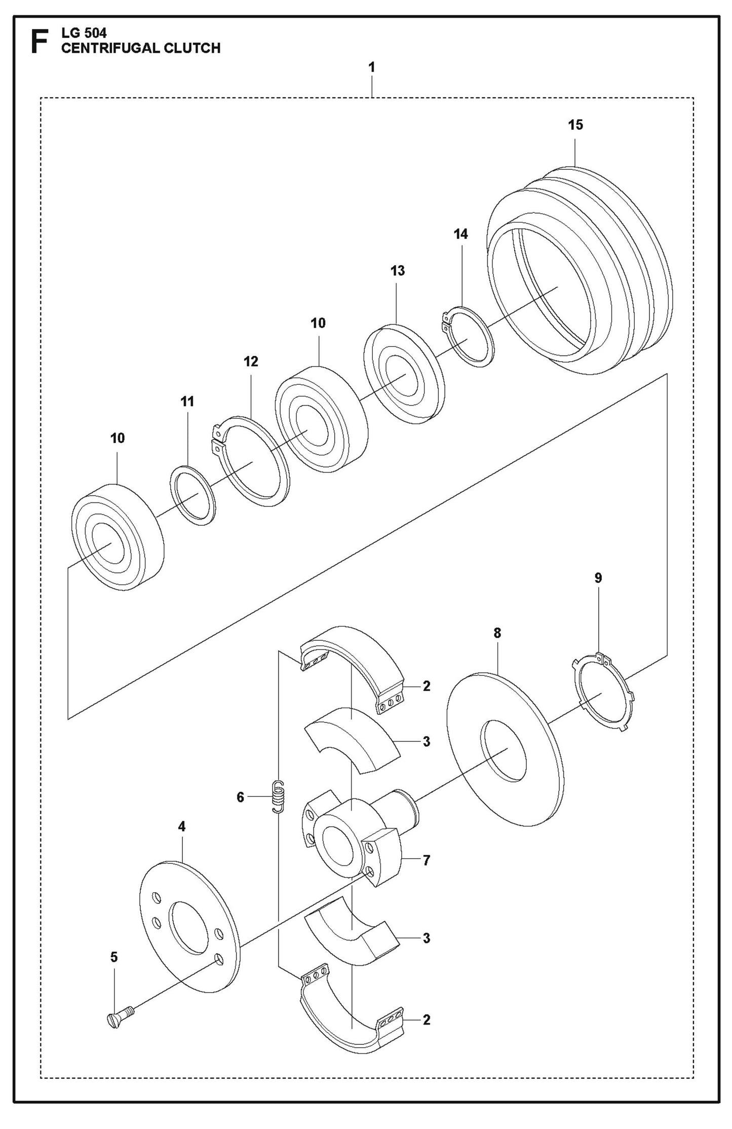 Centrifugal Clutch Parts For LG 504 Reversible Plate Compactor By Husqvarna