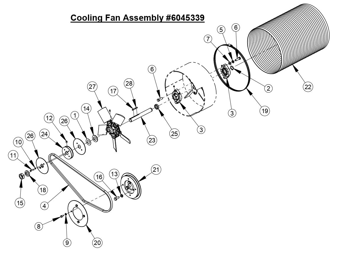 CC4144D Cooling Fan Assembly