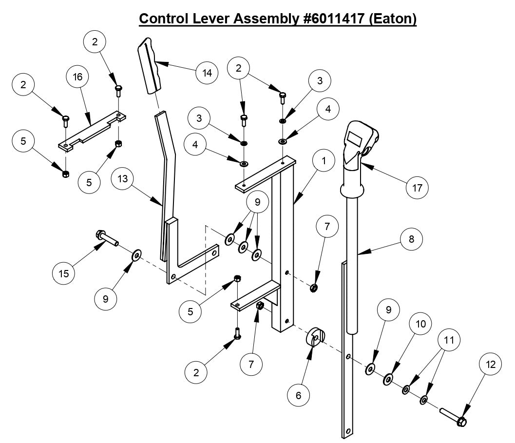 CC3500J Control Lever Assembly