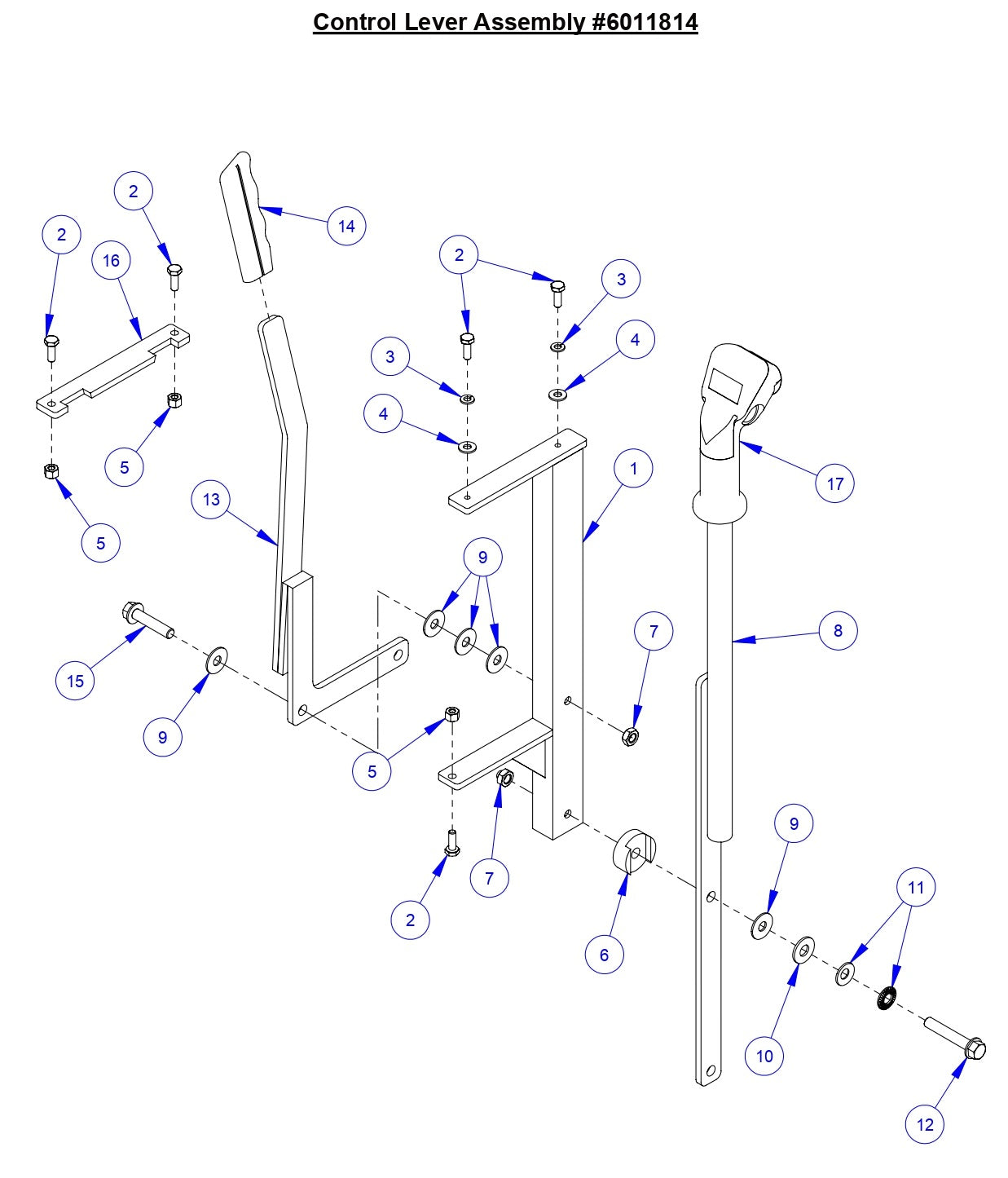 CC3538 JK Control Lever Assembly
