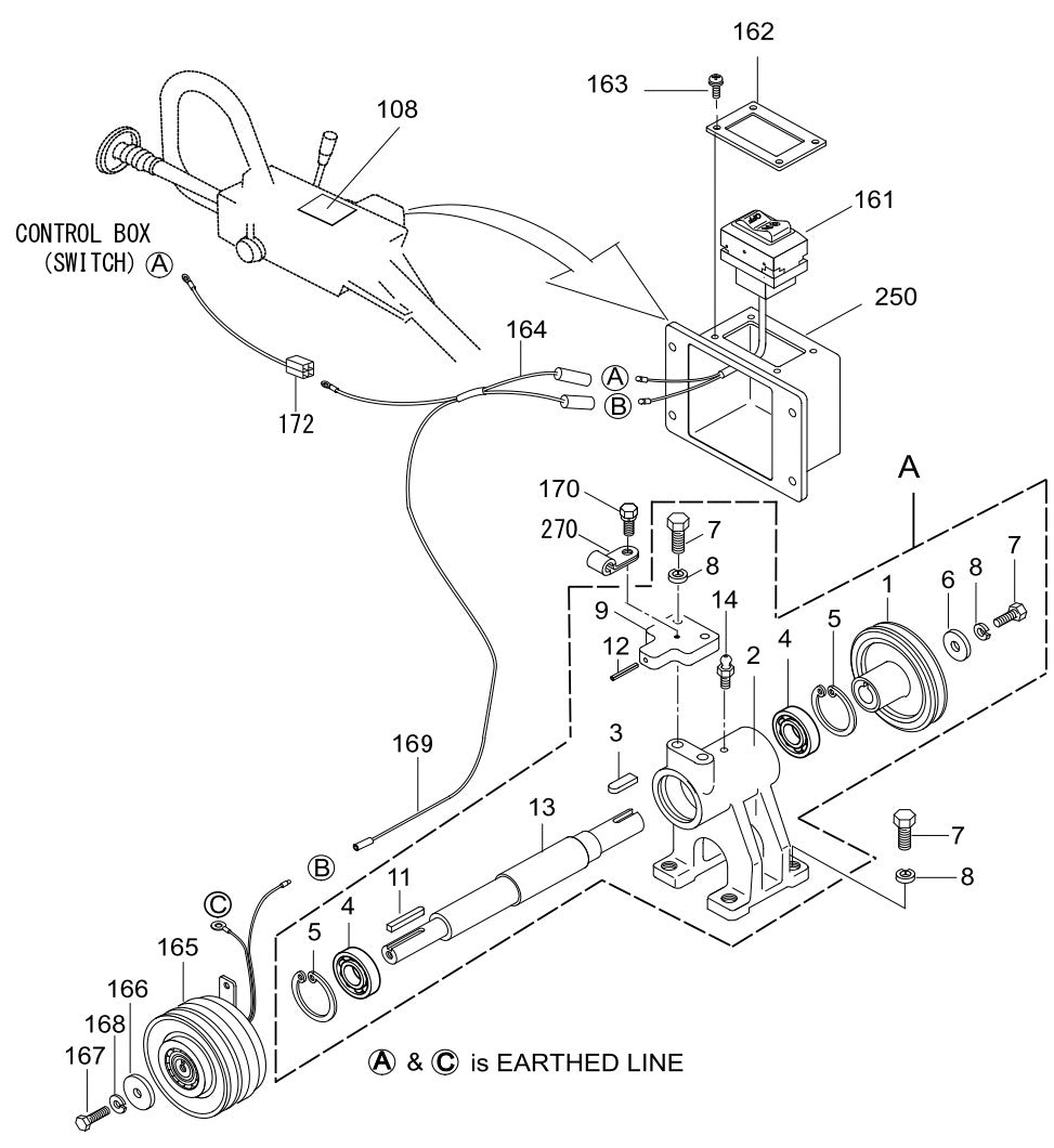 Clutch (Vibration) Assembly Parts For MRH800GS Vibratory Rollers By Multiquip