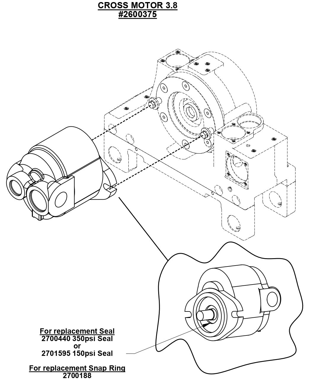 CC1600 Cross Motor 3.8