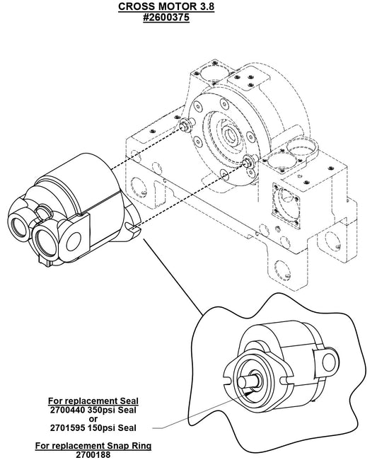 CC1600 Cross Motor 3.8