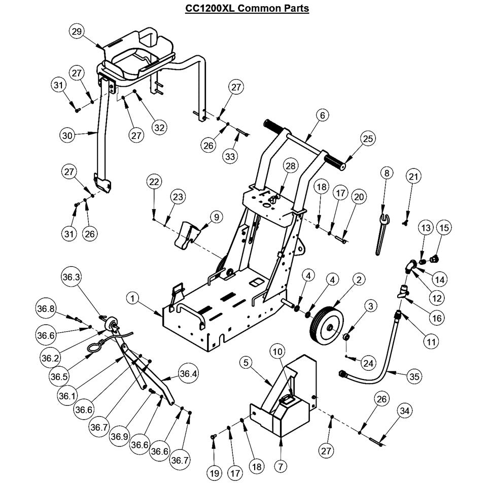 CC1200XL Common Parts