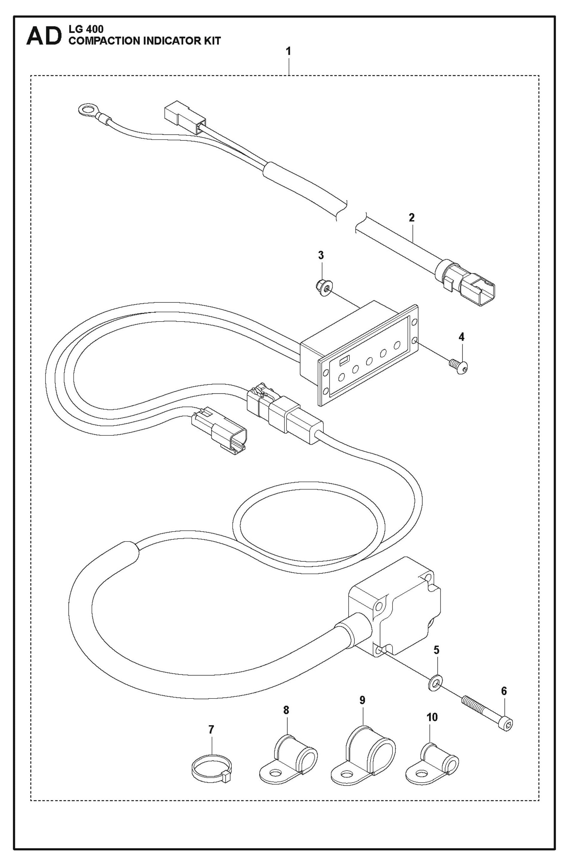 Compaction Indicator Kit Parts For LG 400 Diesel By Husqvarna