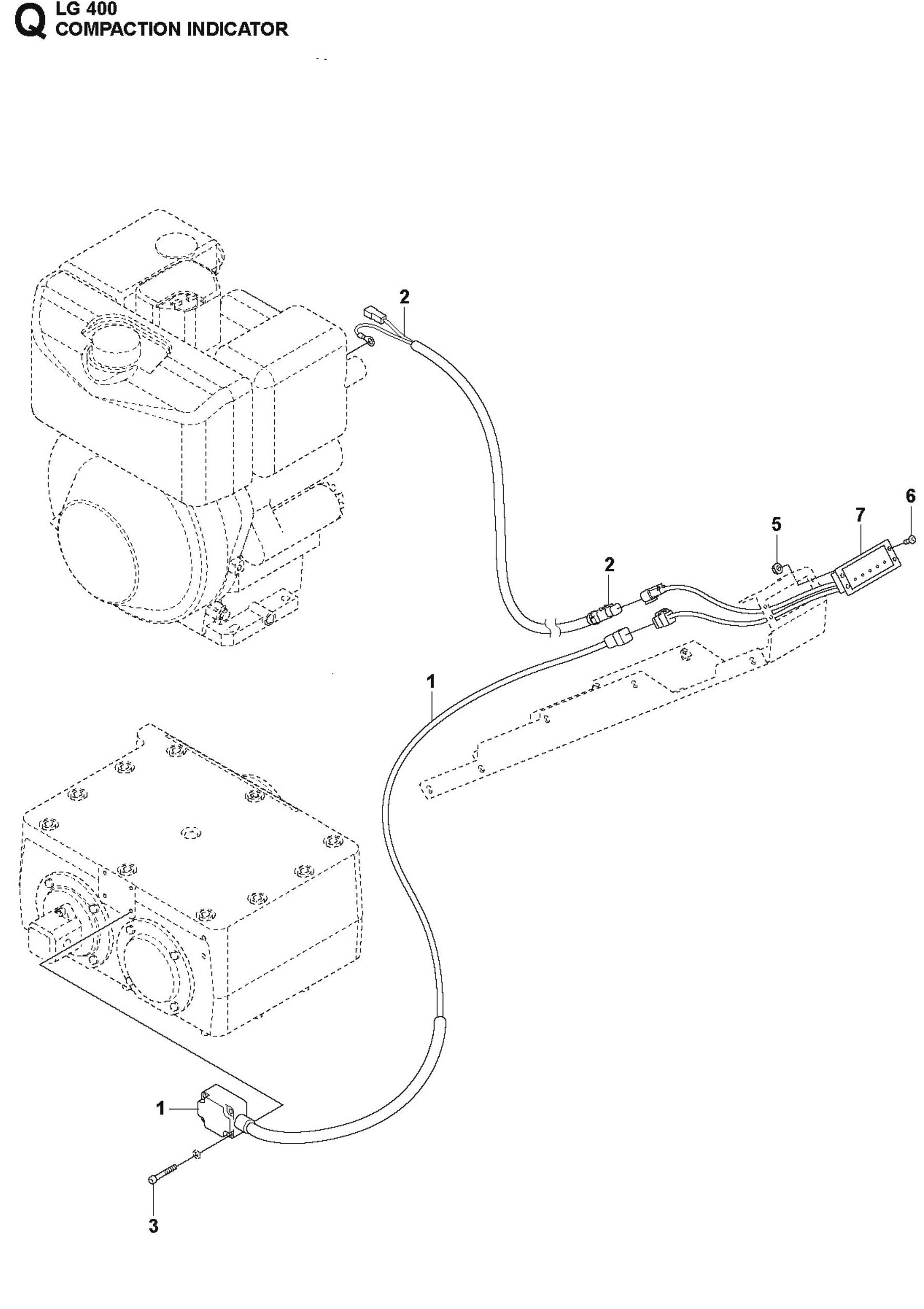 Compaction Indicator Parts For LG400 Diesel By Husqvarna