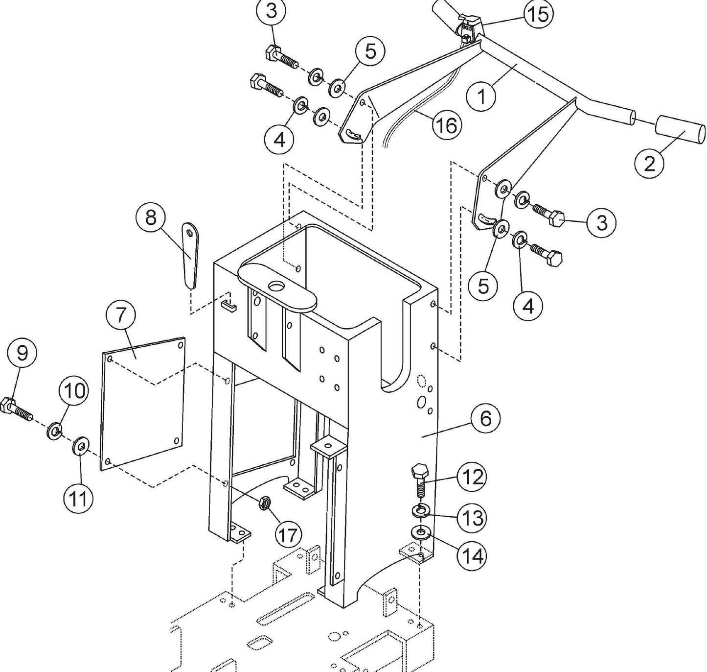 Console Assembly Parts (Push Model) for SP2 13H20A SP2 S20H20A By Multiquip