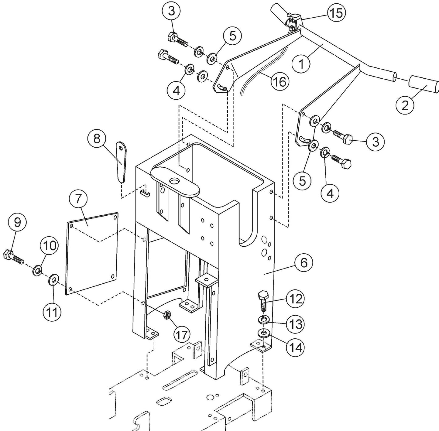 Console Assembly Parts (Push Model) for SP2 13H20 S13H20 S20H20 By Multiquip