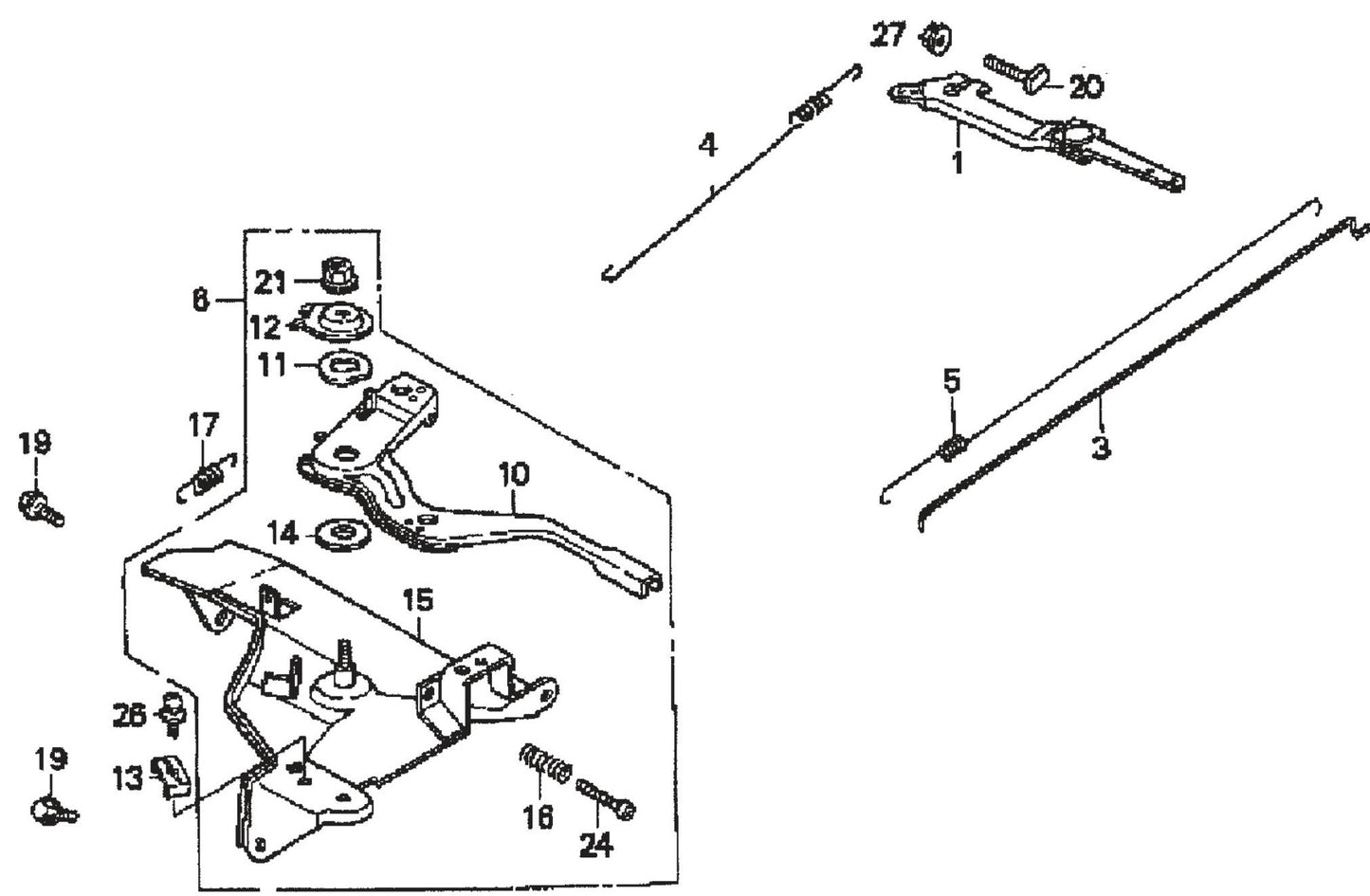 QP301TH HONDA GX240K1PA2 ENGINE ControlAssembly Parts By Multiquip
