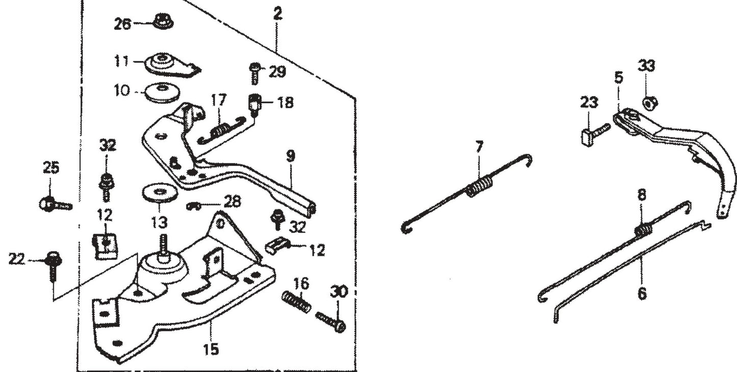 MVHR60HW HONDA GX120K1SM12 Control Assembly Parts