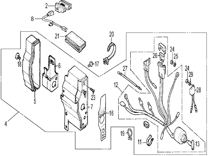Control Box Assembly Parts For MRH800GS HONDA GX390 Series Engine Vibratory Rollers By Multiquip