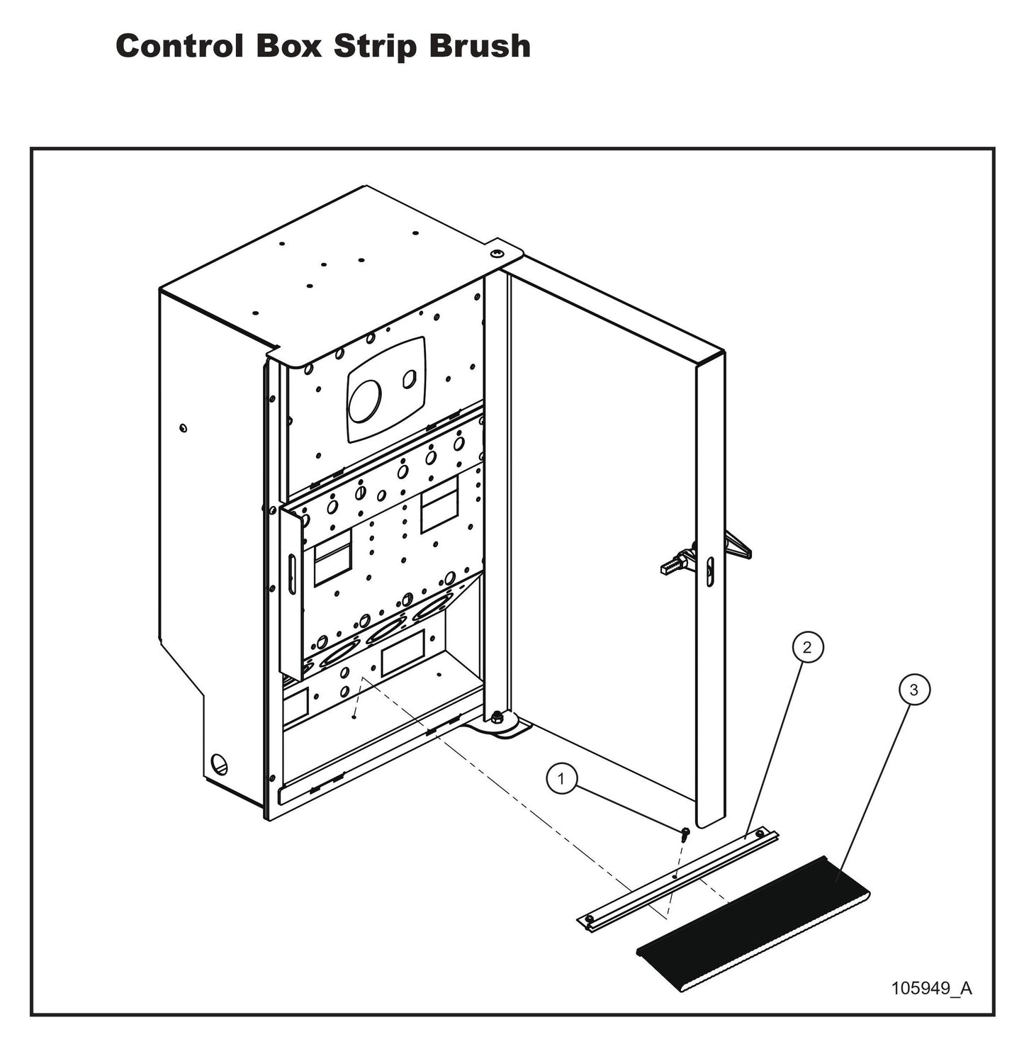 Control Box Strip Brush Parts By Allmand