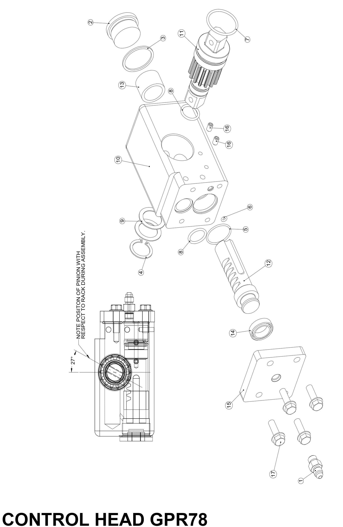 GPR78 Control Head Parts By MBW
