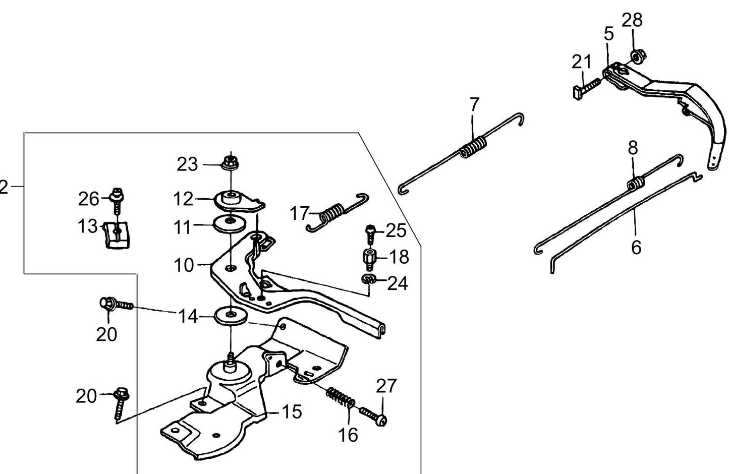 MVC88VGH/VGHW Honda GX160U1QMX2 Engine Control Assemble Parts