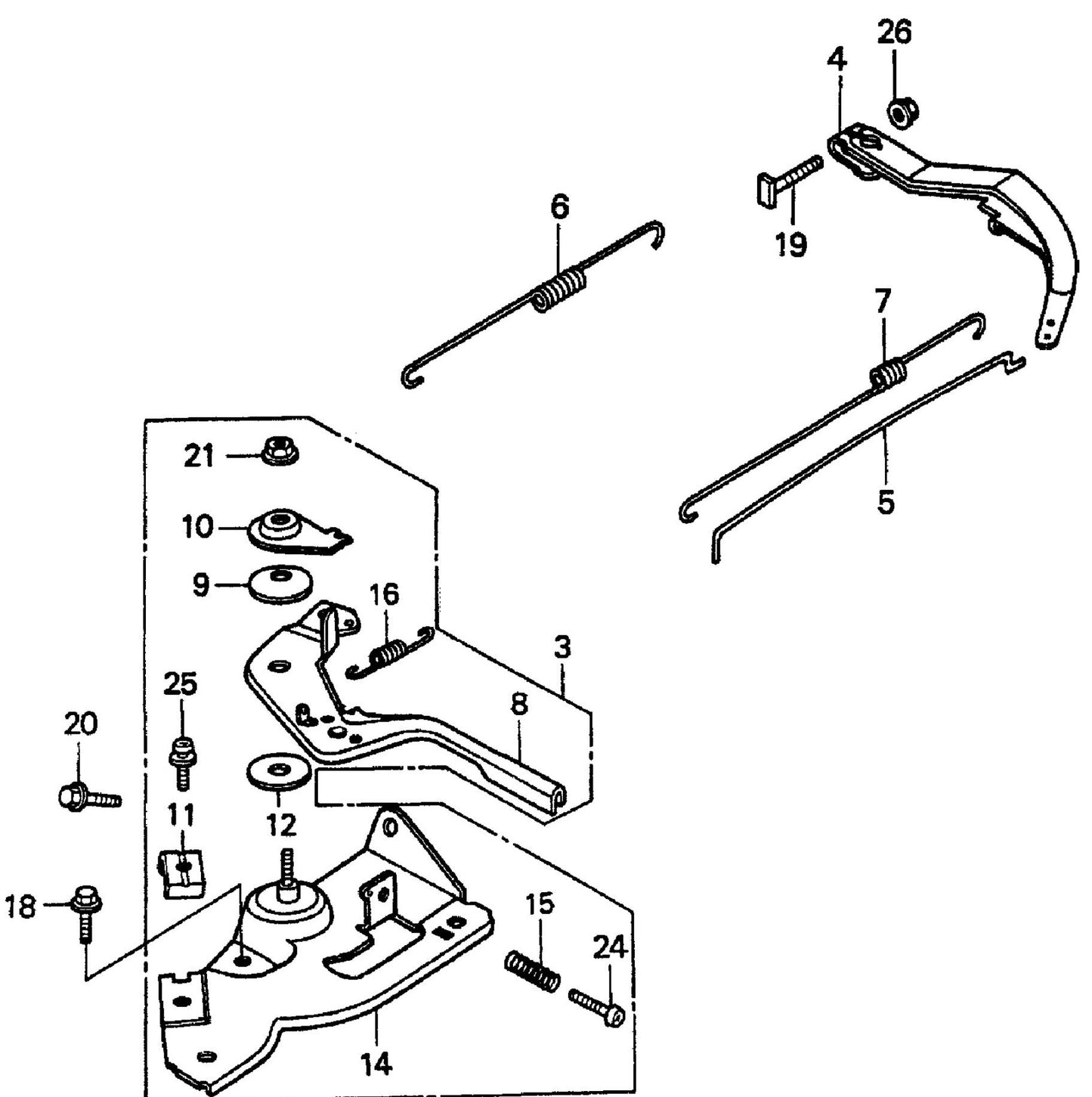 MQ MQD206H HONDA GX120K1QX2 ENGINE Control Assembly Parts By Multiquip