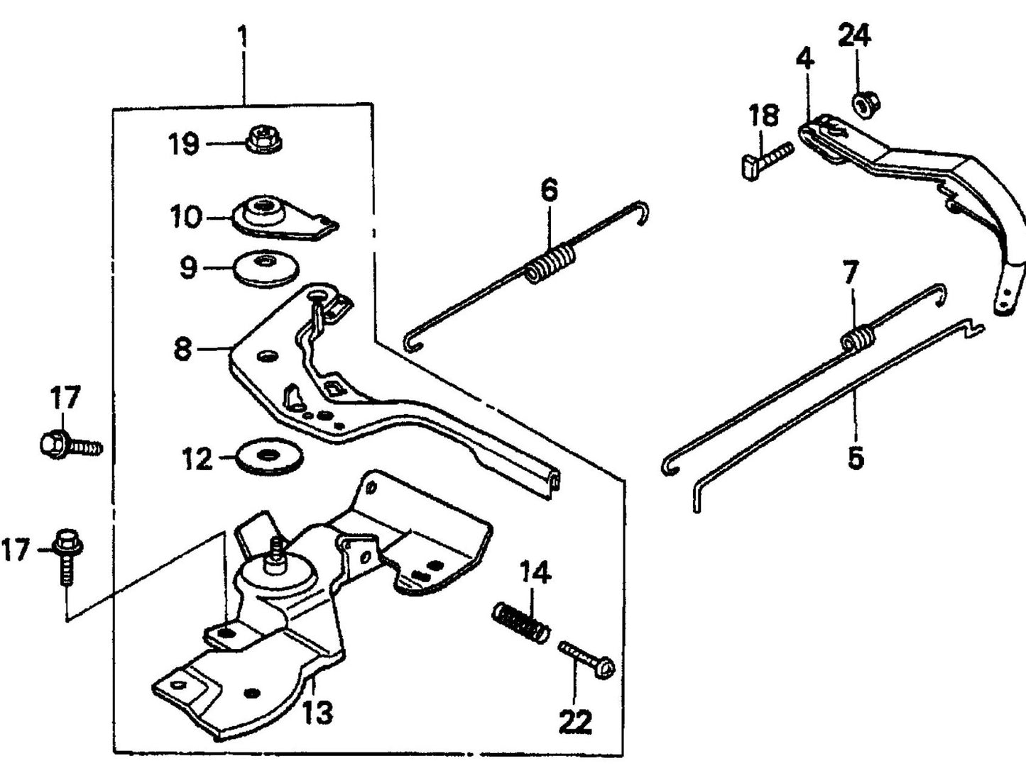 HONDA GX160K1TX2 Engine Control Assembly Parts For T20H/QP202TH By Multiquip